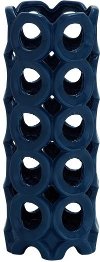 Medium Blue Ceramic Vase