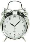Metal and Chrome Table Clock