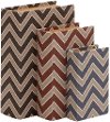 Clearance 6 Inch Wood and Vinyl Chevron Book Box