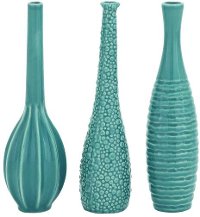 Assorted 12 Inch Blue Ceramic Vase