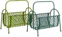 Assorted Metal Magazine Rack