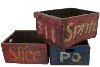 Assorted Painted Mill Box