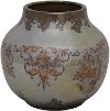 8 Inch Short Neck Ceramic Vase