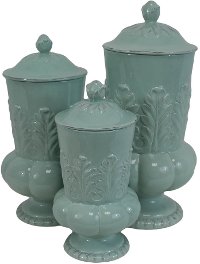 10 Inch Mint Lidded Canister