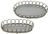 Clearance 18 Inch Metal Mirrored Tray