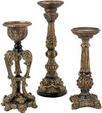 11 Inch English Gate Pillar Candle Holder