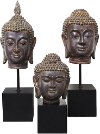 Assorted Buddha Head Statue