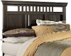 Dark Antique Classic Twin Headboard - Hampton