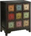 Multi Color 3 Drawer Bohemian Chest