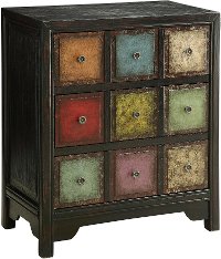 Multi Color 3 Drawer Bohemian Chest