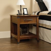Cherry 1-Drawer Nightstand - Carson Forge -2