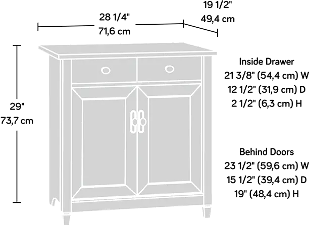 Black Utility Cabinet - Edge Water-2
