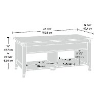 Black Lift Top Coffee Table - Edge Water-2