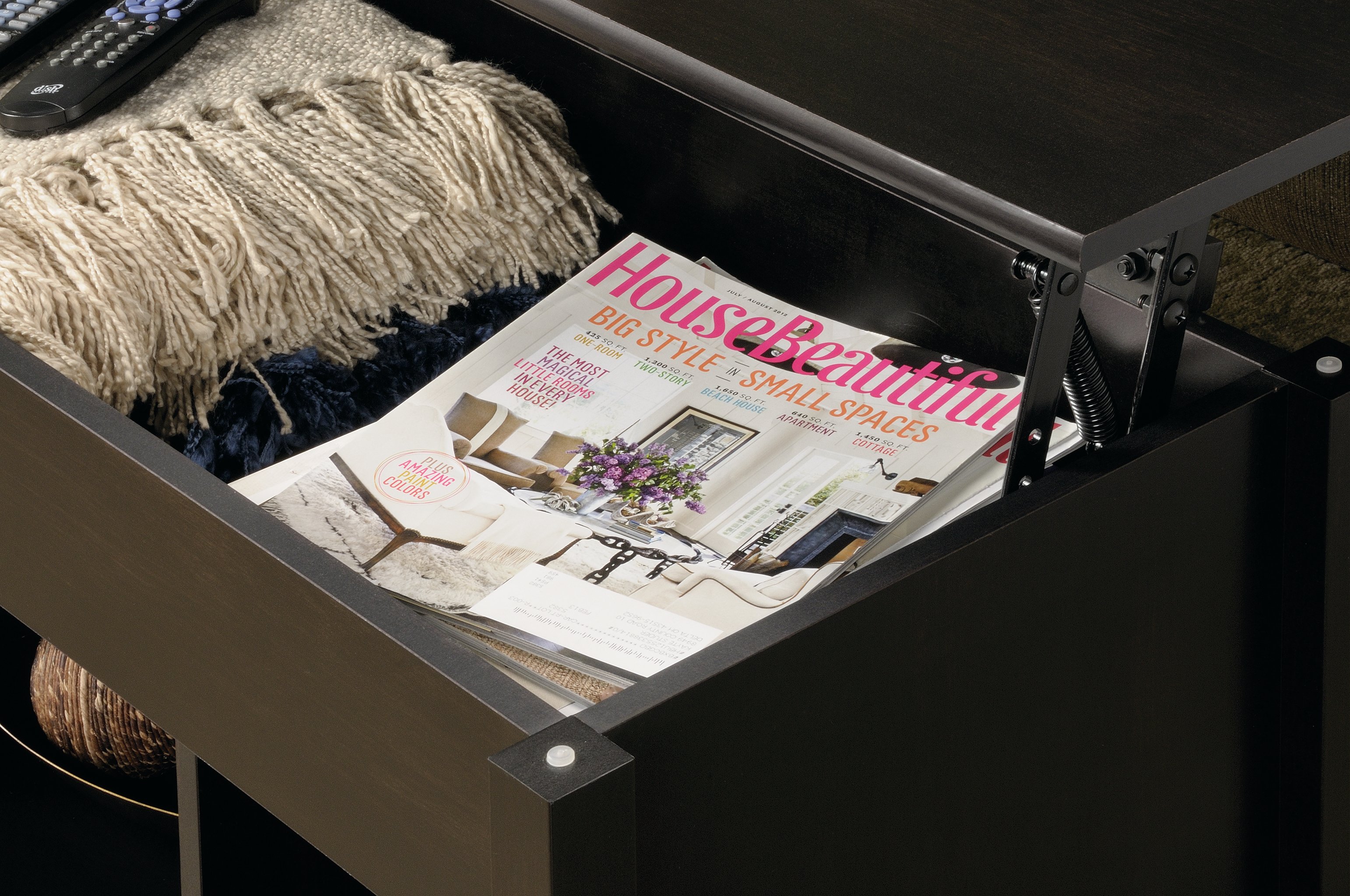 Black Lift Top Coffee Table - Edge Water-3