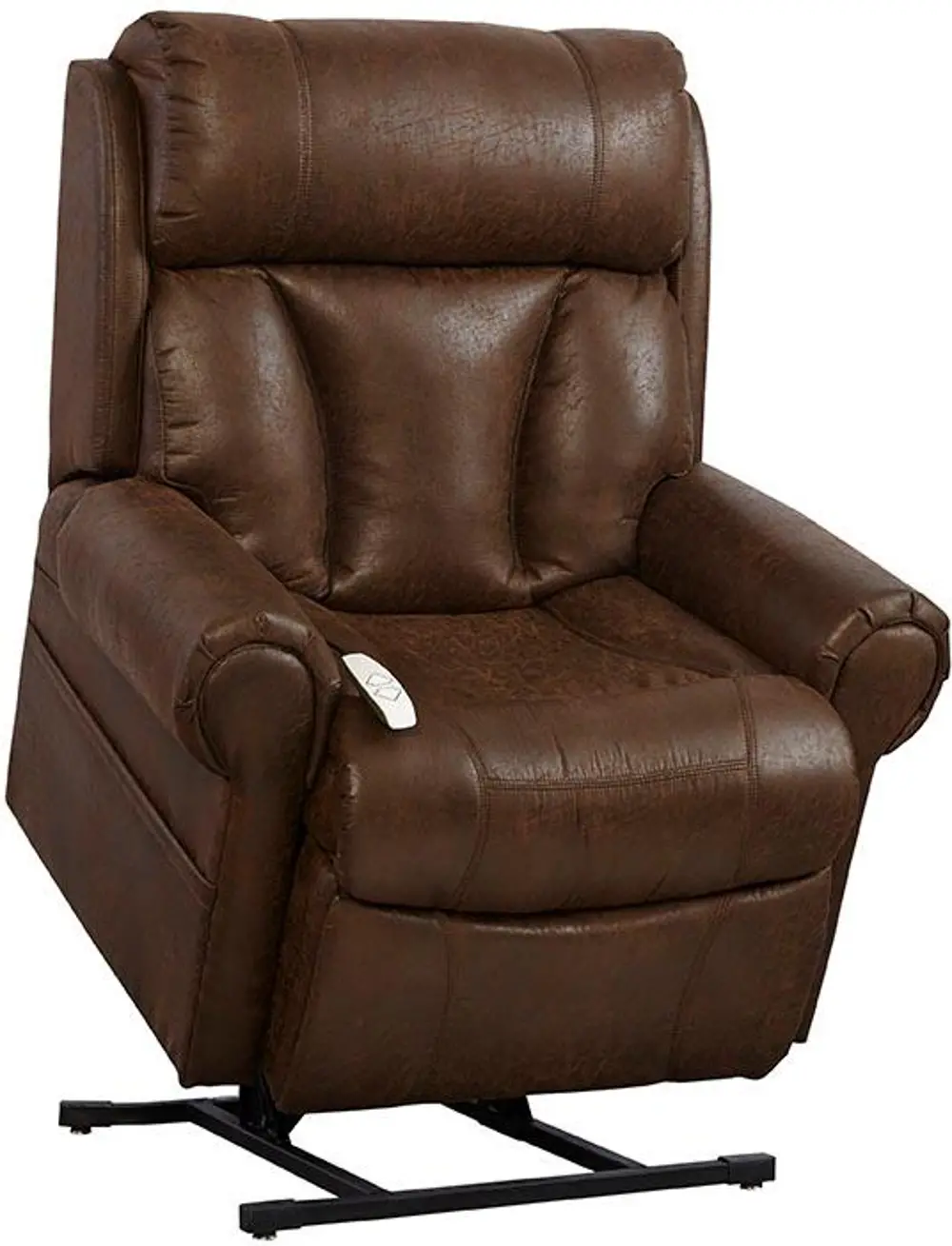 Tobacco Power Recliner With Lift Option-1