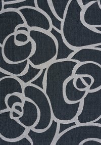 8 x 11 Large Charcoal Gray and Silver Indoor-Outdoor Rug - Solarium