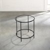 Black/ Glass Side Table - Harvy Park