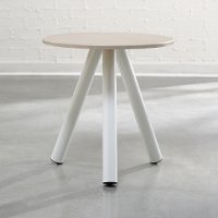 Arctic White Side Table - Soft Modern