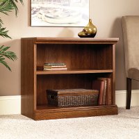 Planked Cherry 2-Shelf Bookcase - Camden County