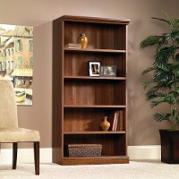 Planked Cherry 5-Shelf Bookcase - Camden County