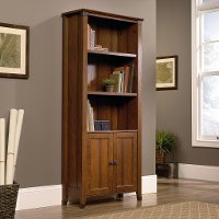 Cherry Library with Doors - Carson Forge