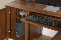 Cherry Corner Computer Desk - Carson Forge-2