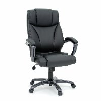 Black Leather Deluxe Executive Chair - Gruga