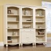 Antiqued White Library Bookcase - Harbor View