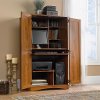 Abbey Oak Computer Desk - Harvest Mill -2