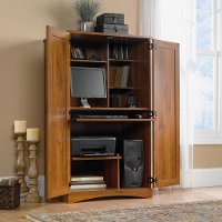 Abbey Oak Computer Desk - Harvest Mill -2