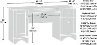 Brushed Maple Computer Desk - Office-2