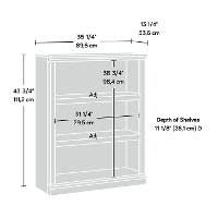 Oiled Oak 3-Shelf Bookcase - Storage-2