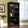 Black 5-Shelf Library Bookcase - Storage