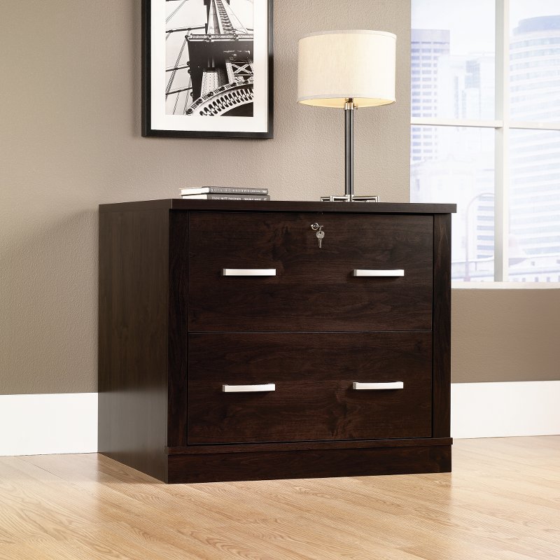 Dark Alder 2 Drawer Lateral File Office Port Rc Willey