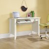 Soft White Computer Desk - Shoal Creek -2