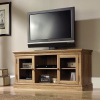 Scribed Oak Entertainment Credenza - Barrister Lane