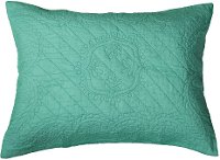 Aqua Quilted Standard Sham - Moroccan Fling Bedding Collection