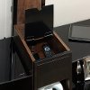 Black/Cherry/Glass TV Stand with Mount - Consol