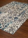 5 x 8 Medium Teal and Gray Area Rug - Modern Grays-2