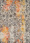 5 x 8 Medium Orange & Gray Area Rug - Modern Grays-3