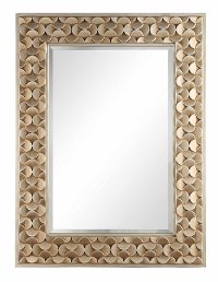 Champagne 3D Accented Wall Mirror