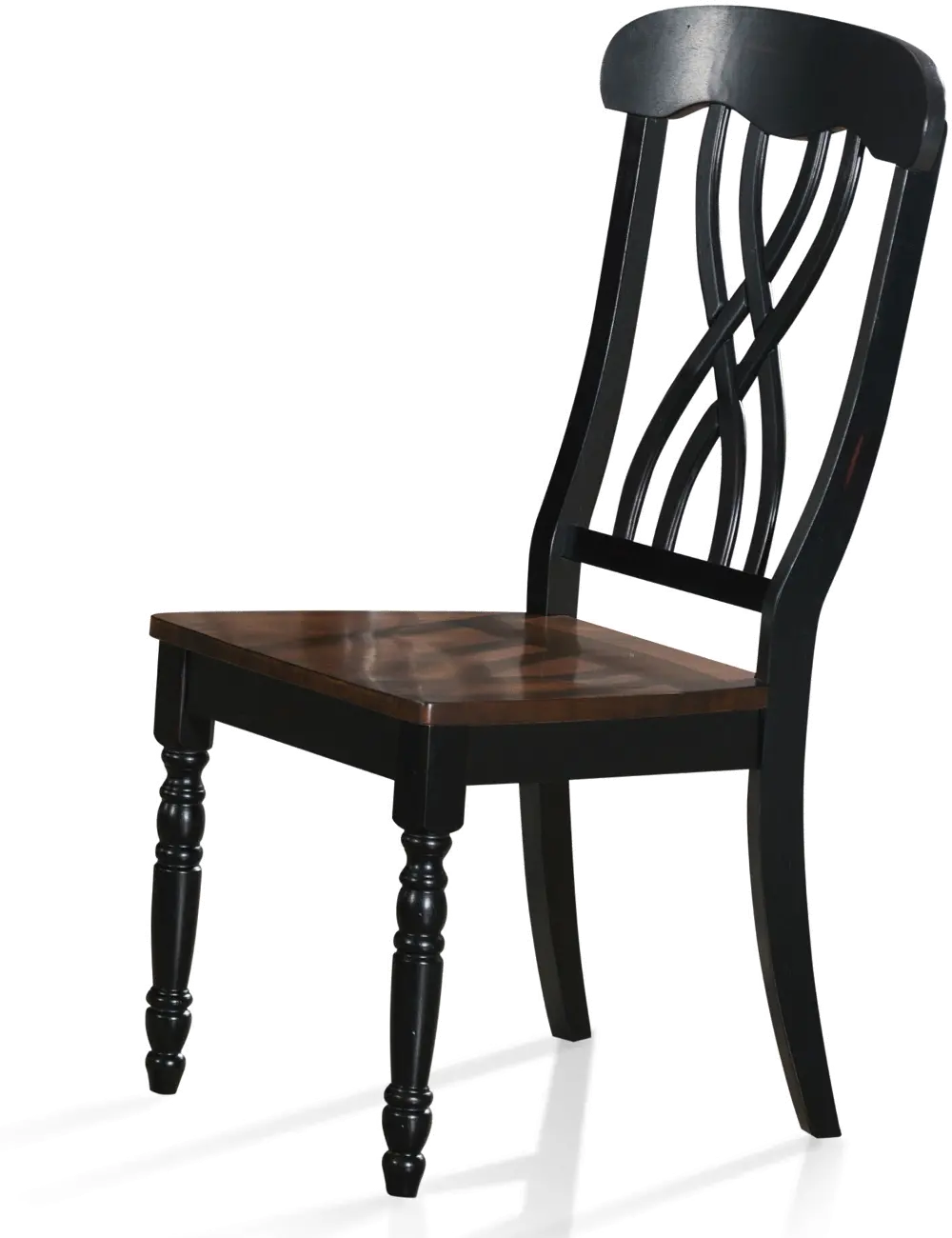 HM3898B-SC/SIDECHAIR Andrews Black & Cherry Side Chair-1