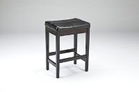 Kilmonte Dark Brown Upholstered Counter Stools (Set of 2) - Kimote