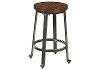 D307SDCA Challiman Rustic Brown Counter Stool (Set of 2) - Challiman