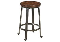 Rustic Brown Counter Height Stool (Set of 2) - Challiman