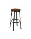 Challiman Rustic Brown Bar Stool (Set of 2) - Challiman