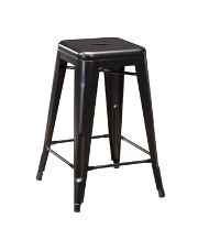 Gray Metal Counter Stool (Set of 4) - Pinnadel