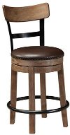 Light Brown Swivel Counter Stool - Pinnadel