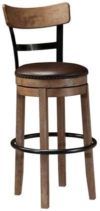 Light Brown Swivel Bar Stool - Pinnadel