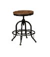 Light Brown Swivel Counter Stool (Set of 2) - Pinnadel